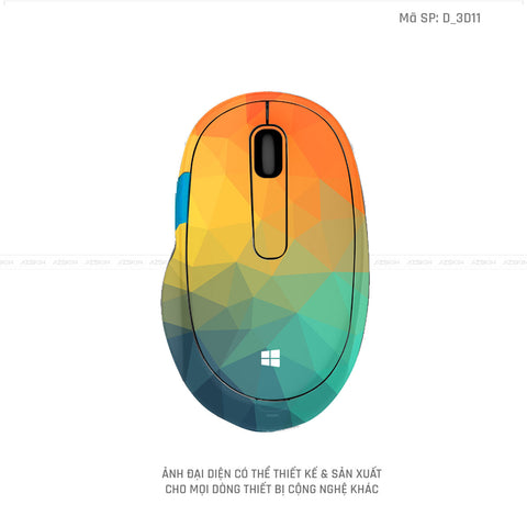 Skin Dán Chuột Microsoft Hình Nghệ Thuật 3D | D_3D11