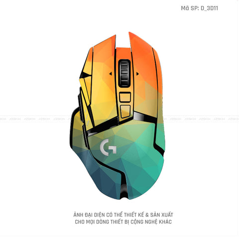 Skin Dán Chuột Logitech Hình Nghệ Thuật 3D | D_3D11