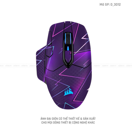 Skin Dán Chuột Corsair Hình Nghệ Thuật 3D | D_3D12