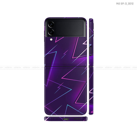 Dán Skin Galaxy Zflip3 Hình Nghệ Thuật 3D | D_3D12