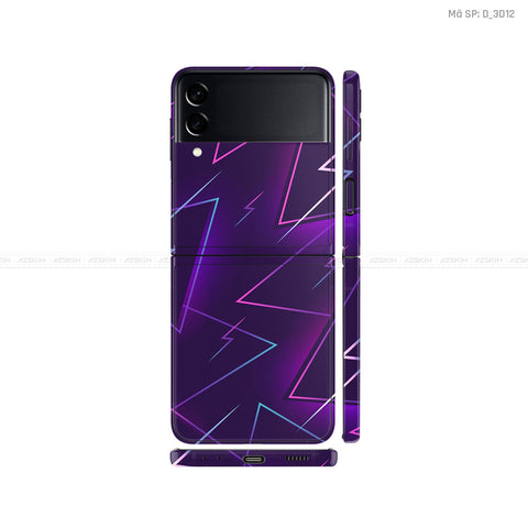 Dán Skin Galaxy Zflip3 Hình Nghệ Thuật 3D | D_3D12