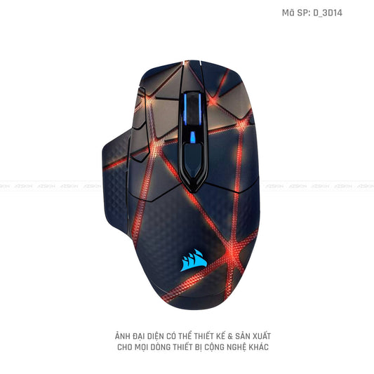 Skin Dán Chuột Corsair Hình Nghệ Thuật 3D | D_3D14