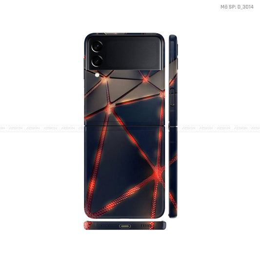 Dán Skin Galaxy Zflip3 Hình Nghệ Thuật 3D | D_3D14