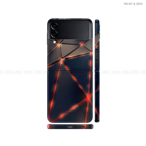 Dán Skin Galaxy Zflip3 Hình Nghệ Thuật 3D | D_3D14