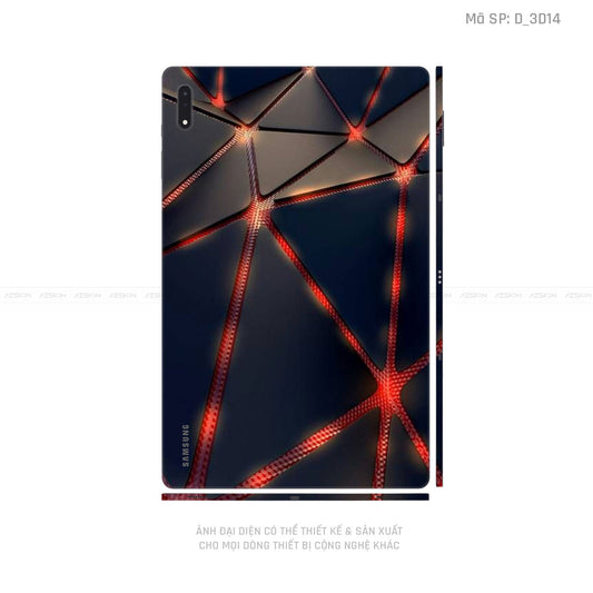 Dán Skin Galaxy Tab S8 Series Hình Nghệ Thuật 3D | D_3D14