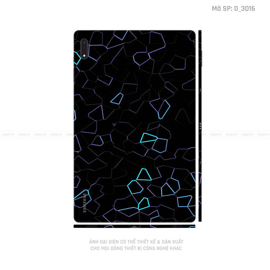 Dán Skin Galaxy Tab S8 Series Hình Nghệ Thuật 3D | D_3D16