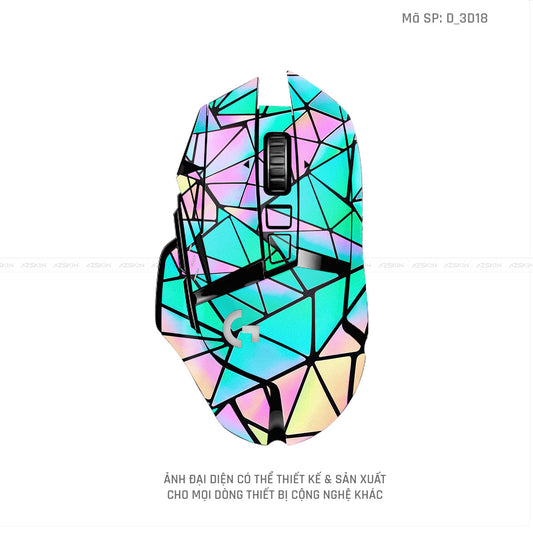 Skin Dán Chuột Logitech Hình Nghệ Thuật 3D | D_3D18