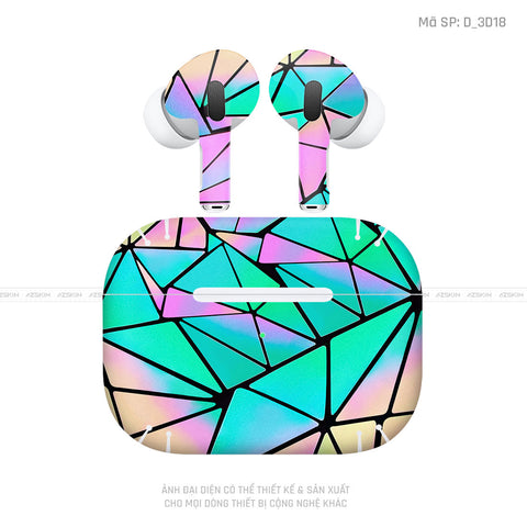 Dán Skin Tai Nghe Airpod Pro/ Pro 2 Hình Nghệ Thuật 3D | D_3D18