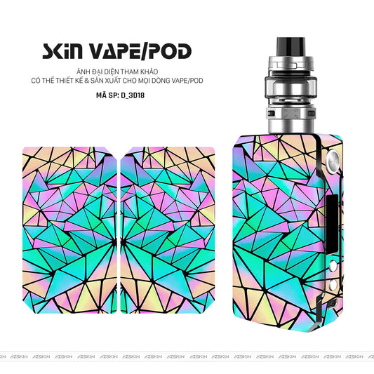 Dán Skin Vape Hình Nghệ Thuật 3D | D_3D18