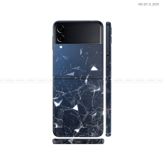 Dán Skin Galaxy Zflip3 Hình Nghệ Thuật 3D | D_3D19