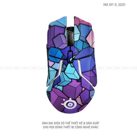 Skin Dán Chuột Steelseries Nghệ Thuật 3D | D_3D21