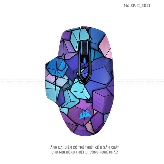Skin Dán Chuột Corsair Hình Nghệ Thuật 3D | D_3D21