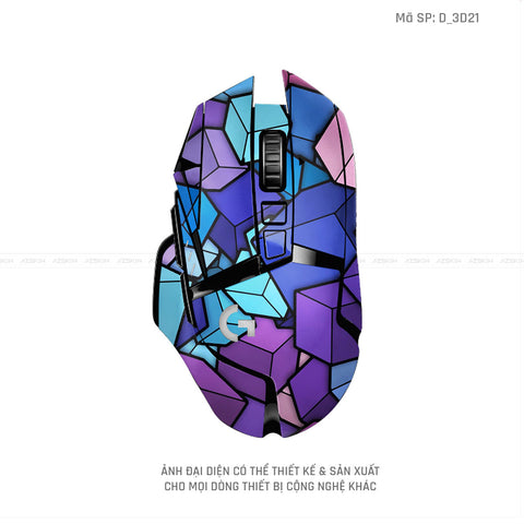 Skin Dán Chuột Logitech Hình Nghệ Thuật 3D | D_3D21