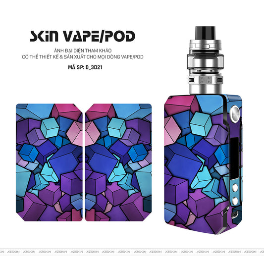 Dán Skin Vape Hình Nghệ Thuật 3D | D_3D21