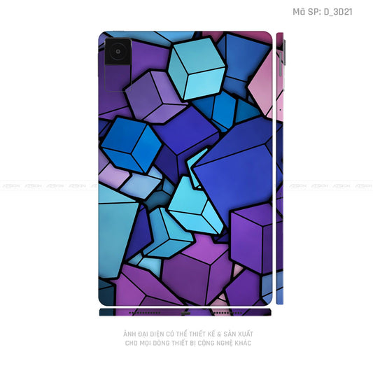 Dán Skin Máy Tính Bảng Xiaomi Mipad Hình Nghệ Thuật 3D | D_3D21