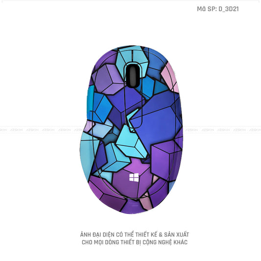 Skin Dán Chuột Microsoft Hình Nghệ Thuật 3D | D_3D21