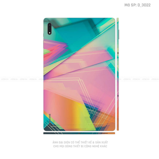 Dán Skin Galaxy Tab S8 Series Hình Nghệ Thuật 3D | D_3D22