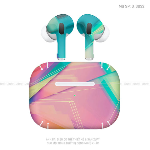 Dán Skin Tai Nghe Airpod Pro/ Pro 2 Hình Nghệ Thuật 3D | D_3D22
