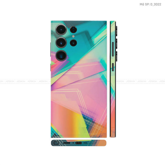 Dán Skin Galaxy S23 Series Hình Trừu Tượng 3D | D_3D22