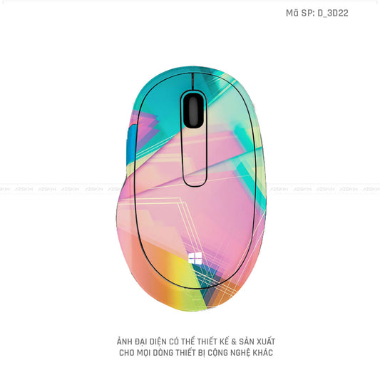 Skin Dán Chuột Microsoft Hình Nghệ Thuật 3D | D_3D22