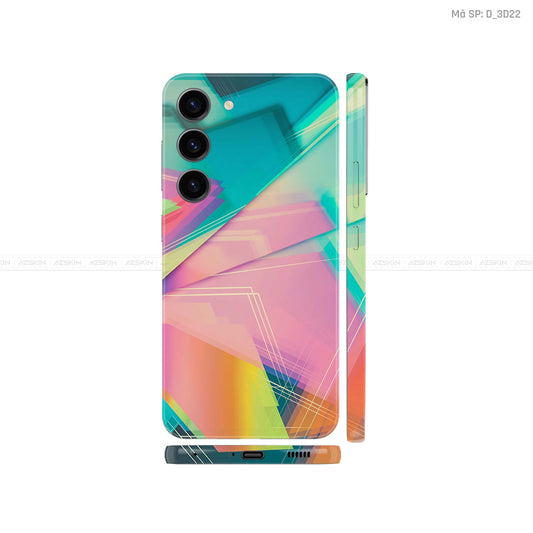 Dán Skin Galaxy S23 Series Hình Trừu Tượng 3D | D_3D22