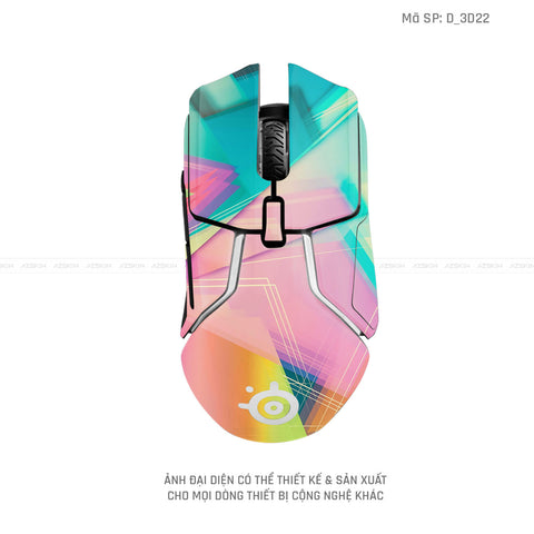 Skin Dán Chuột Steelseries Nghệ Thuật 3D | D_3D22