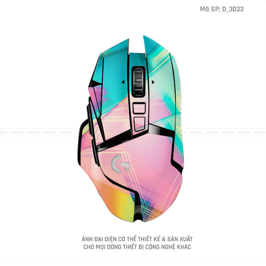 Skin Dán Chuột Logitech Hình Nghệ Thuật 3D | D_3D22