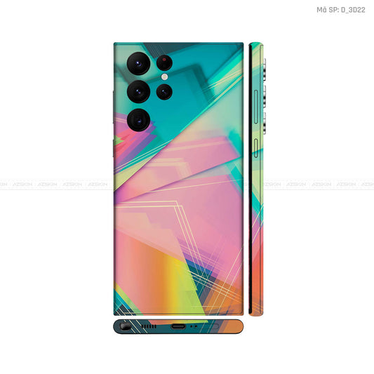 Dán Skin Galaxy S22 Series Hình Nghệ Thuật 3D | D_3D22