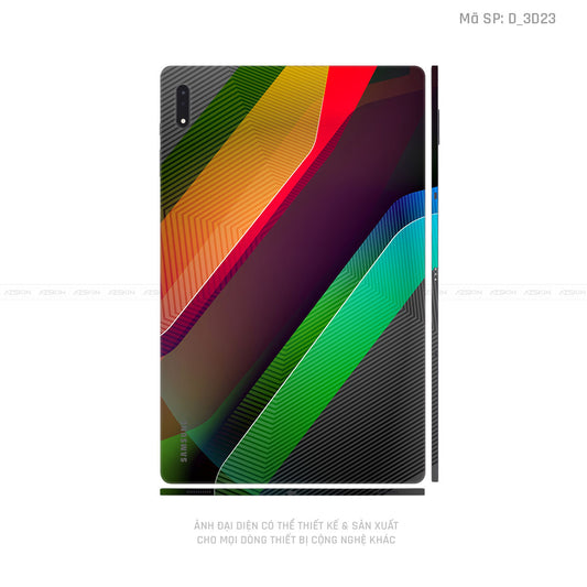 Dán Skin Galaxy Tab S8 Series Hình Nghệ Thuật 3D | D_3D23