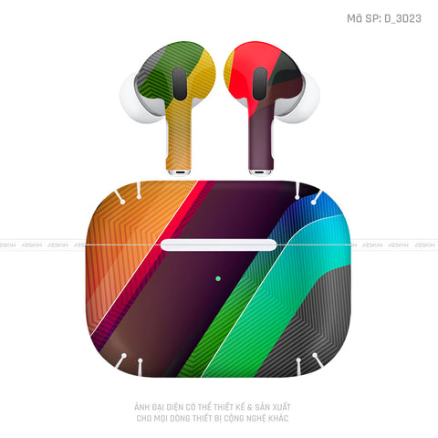 Dán Skin Tai Nghe Airpod Pro/ Pro 2 Hình Nghệ Thuật 3D | D_3D23