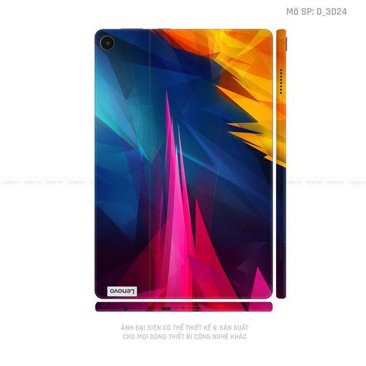 Dán Skin Máy Tính Bảng Lenovo Pad Series Hình Nghệ Thuật 3D | D_3D24