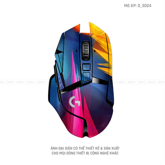 Skin Dán Chuột Logitech Hình Nghệ Thuật 3D | D_3D24