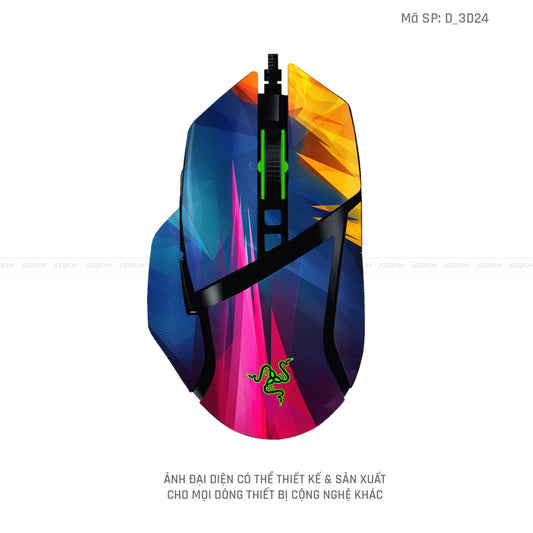 Skin Dán Chuột Razer Hình Nghệ Thuật 3D | D_3D24
