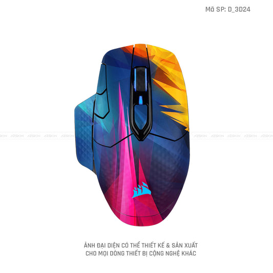 Skin Dán Chuột Corsair Hình Nghệ Thuật 3D | D_3D24