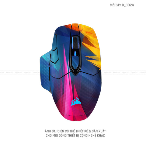 Skin Dán Chuột Corsair Hình Nghệ Thuật 3D | D_3D24