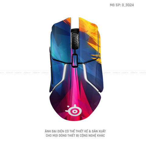 Skin Dán Chuột Steelseries Nghệ Thuật 3D | D_3D24