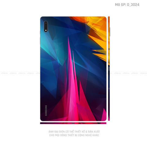 Dán Skin Galaxy Tab S9 Series Hình Nghệ Thuật 3D | D_3D24