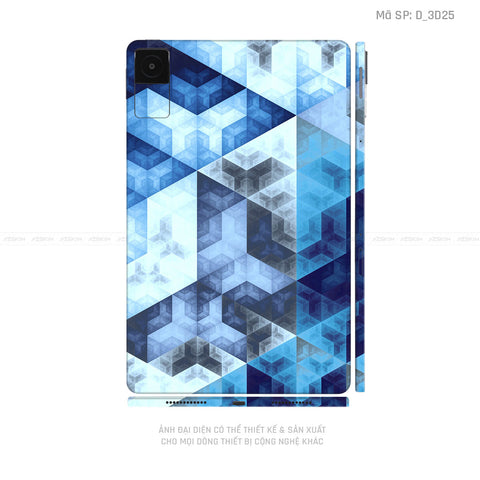 Dán Skin Máy Tính Bảng Xiaomi Mipad Hình Nghệ Thuật 3D | D_3D25