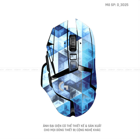 Skin Dán Chuột Logitech Hình Nghệ Thuật 3D | D_3D25