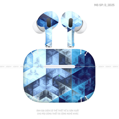 Dán Skin Tai Nghe Airpod Pro/ Pro 2 Hình Nghệ Thuật 3D | D_3D25