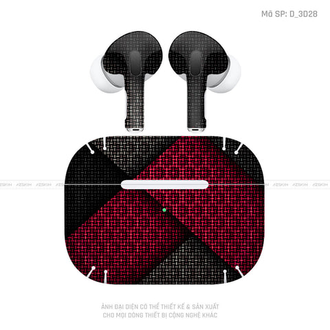 Dán Skin Tai Nghe Airpod Pro/ Pro 2 Hình Nghệ Thuật 3D | D_3D28