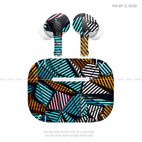 Dán Skin Tai Nghe Airpod Pro/ Pro 2 Hình Nghệ Thuật 3D | D_3D30