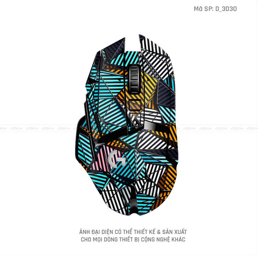 Skin Dán Chuột Logitech Hình Nghệ Thuật 3D | D_3D30