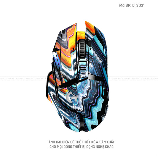 Skin Dán Chuột Logitech Hình Nghệ Thuật 3D | D_3D31
