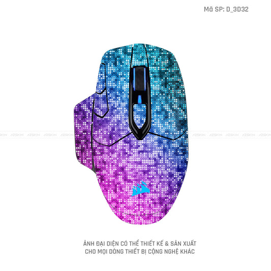 Skin Dán Chuột Corsair Hình Nghệ Thuật 3D | D_3D32