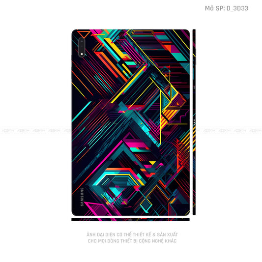 Dán Skin Galaxy Tab S8 Series Hình Nghệ Thuật 3D | D_3D33