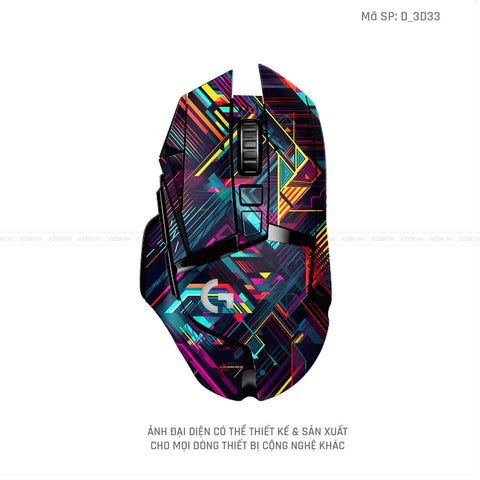 Skin Dán Chuột Logitech Hình Nghệ Thuật 3D | D_3D33