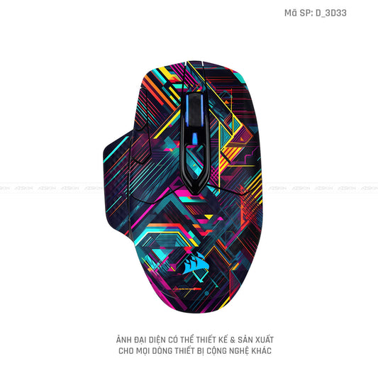 Skin Dán Chuột Corsair Hình Nghệ Thuật 3D | D_3D33