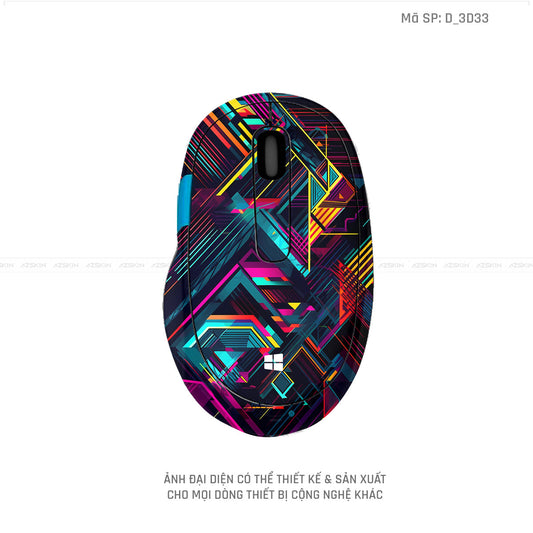 Skin Dán Chuột Microsoft Hình Nghệ Thuật 3D | D_3D33