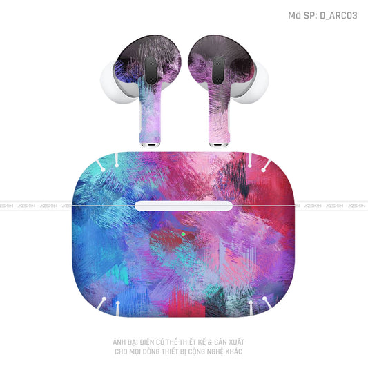 Dán Skin Tai Nghe Airpod 3 Hình Nghệ Thuật Arcrylic | D_ARC03